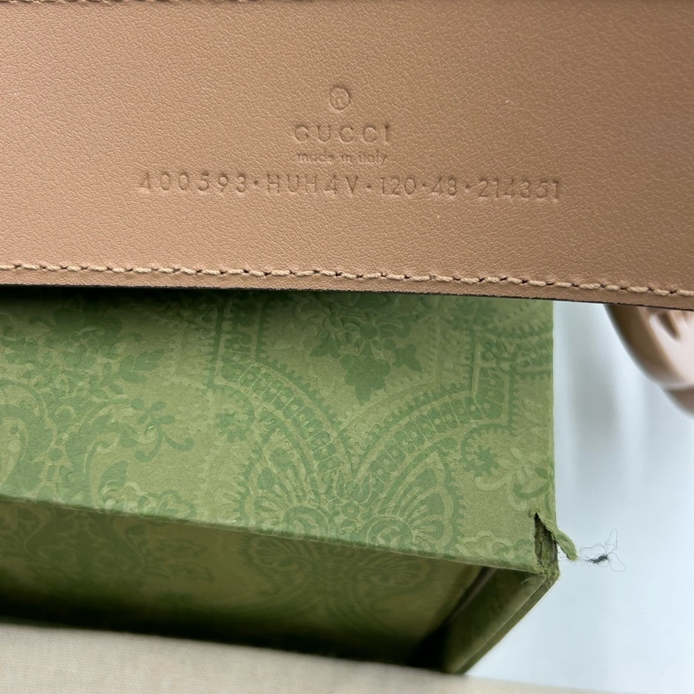 Men's Gucci, GG Marmont, Supreme canvas belt size 120 cm/46 inches made in Italy - Picture 6 of 8